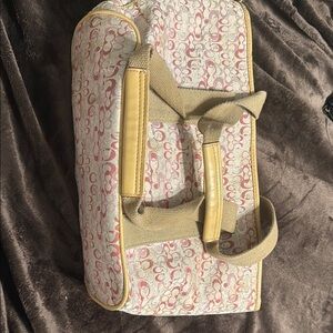 Coach Pink and Tan Women's Bag